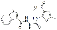 Benzo[b]thiophene-3-carboxylic acid,2-[[[3-(methoxycarbonyl)-5-methyl-2-thienyl ]amino]thioxomethyl ]hydrazide (9ci) Structure,588675-72-3Structure