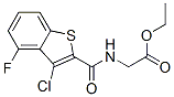 Glycine,n-[(3-chloro-4-fluorobenzo[b]thien-2-yl)carbonyl ]-,ethyl ester (9ci) Structure,588677-16-1Structure