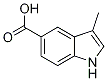 1H-Indole-5-carboxylic acid, 3-methyl- Structure,588688-44-2Structure