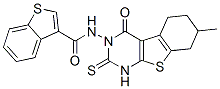 Benzo[b]thiophene-3-carboxamide,n-(1,4,5,6,7,8-hexahydro-7-methyl-4-oxo-2-thioxo[1]benzothieno[2,3-d]pyrimidin-3(2h)-yl)-(9ci) Structure,588714-96-9Structure