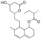 2-Methylbutyric acid 8-[2-(4-hydroxy-6-oxotetrahydro-2h-pyran-2-yl)ethyl ]-7-methyl-1,2,3,7,8,8a-hexahydronaphthalen-1-yl ester Structure,58948-09-7Structure