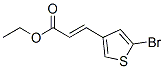 2-Propenoic acid, 3-(5-bromo-3-thienyl)-, ethyl ester Structure,58963-72-7Structure