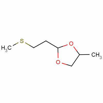 4-Methyl-2-(2-(methylthio)ethyl)-1,3-dioxolane Structure,59007-89-5Structure