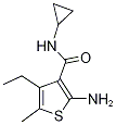 3-Thiophenecarboxamide,2-amino-n-cyclopropyl-4-ethyl-5-methyl-(9ci) Structure,590355-64-9Structure