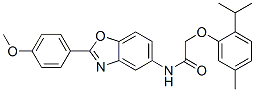 Acetamide, n-[2-(4-methoxyphenyl)-5-benzoxazolyl]-2-[5-methyl-2-(1-methylethyl)phenoxy]-(9ci) Structure,590394-00-6Structure