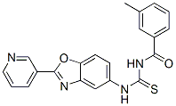 Benzamide,3-methyl-n-[[[2-(3-pyridinyl)-5-benzoxazolyl ]amino]thioxomethyl ]-(9ci) Structure,590394-57-3Structure