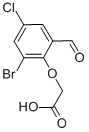 (2-Bromo-4-chloro-6-formylphenoxy)acetic acid Structure,590395-61-2Structure