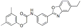 Acetamide,2-(3,5-dimethylphenoxy)-n-[3-(5-ethyl-2-benzoxazolyl)phenyl ]-(9ci) Structure,590395-70-3Structure