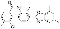 Benzamide,3-chloro-n-[3-(5,7-dimethyl-2-benzoxazolyl)-2-methylphenyl ]-4-methyl-(9ci) Structure,590395-75-8Structure