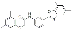 Acetamide, n-[3-(5,7-dimethyl-2-benzoxazolyl)-2-methylphenyl]-2-(3,5-dimethylphenoxy)-(9ci) Structure,590395-77-0Structure