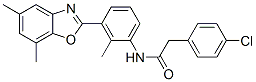 Benzeneacetamide,4-chloro-n-[3-(5,7-dimethyl-2-benzoxazolyl)-2-methylphenyl ]-(9ci) Structure,590395-88-3Structure