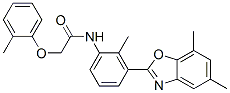 Acetamide,n-[3-(5,7-dimethyl-2-benzoxazolyl)-2-methylphenyl ]-2-(2-methylphenoxy)-(9ci) Structure,590395-90-7Structure