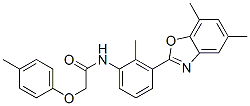 Acetamide,n-[3-(5,7-dimethyl-2-benzoxazolyl)-2-methylphenyl ]-2-(4-methylphenoxy)-(9ci) Structure,590395-91-8Structure