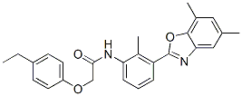 Acetamide, n-[3-(5,7-dimethyl-2-benzoxazolyl)-2-methylphenyl]-2-(4-ethylphenoxy)-(9ci) Structure,590395-94-1Structure