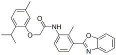 Acetamide, n-[3-(2-benzoxazolyl)-2-methylphenyl]-2-[5-methyl-2-(1-methylethyl)phenoxy]-(9ci) Structure,590395-98-5Structure