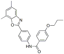 Benzamide,n-[4-(5,7-dimethyl-2-benzoxazolyl)phenyl ]-4-propoxy-(9ci) Structure,590396-11-5Structure