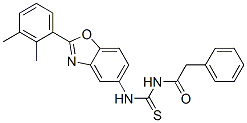 Benzeneacetamide,n-[[[2-(2,3-dimethylphenyl)-5-benzoxazolyl ]amino]thioxomethyl ]-(9ci) Structure,590396-58-0Structure