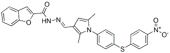 2-Benzofurancarboxylicacid,[[2,5-dimethyl-1-[4-[(4-nitrophenyl)thio]phenyl]-1h-pyrrol-3-yl]methylene]hydrazide(9ci) Structure,590397-09-4Structure