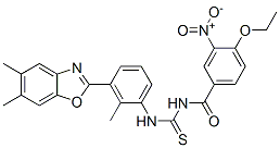 Benzamide, n-[[[3-(5,6-dimethyl-2-benzoxazolyl)-2-methylphenyl]amino]thioxomethyl]-4-ethoxy-3-nitro-(9ci) Structure,590397-27-6Structure