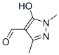 1H-pyrazole-4-carboxaldehyde,5-hydroxy-1,3-dimethyl-(9ci) Structure,590410-65-4Structure