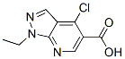 4-Chloro-1-ethyl-1H-pyrazolo[3,4-b]pyridine-5-carboxylic acid Structure,59060-16-1Structure