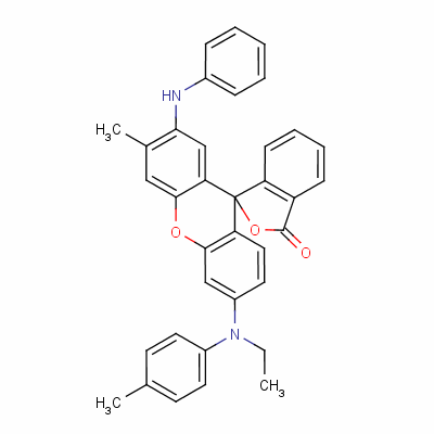 2-Anilino-6-[ethyl(p-tolyl)amino]-3-methylspiro[isobenzofuran-1(3h),9-[9h]xanthene]-3-one Structure,59129-79-2Structure