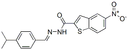 Benzo[b]thiophene-2-carboxylic acid,5-nitro-,[[4-(1-methylethyl)phenyl]methylene]hydrazide (9ci) Structure,591761-78-3Structure