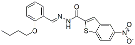 Benzo[b]thiophene-2-carboxylic acid,5-nitro-,[(2-butoxyphenyl)methylene]hydrazide (9ci) Structure,591761-79-4Structure