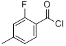 Benzoyl chloride,2-fluoro-4-methyl- (9ci) Structure,59189-98-9Structure