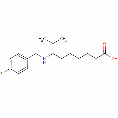 (±)-7-[[(4-fluorophenyl)methyl]amino]-8-methylnonan-1-oic acid Structure,59209-97-1Structure