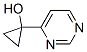 Cyclopropanol ,1-(4-pyrimidinyl)-(9ci) Structure,59275-52-4Structure