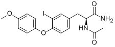 N-acetyl-3-iodo-4-(4-methoxyphenoxy)-l-phenylalanine amide Structure,59302-20-4Structure