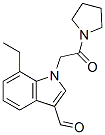 Pyrrolidine, 1-[(7-ethyl-3-formyl-1h-indol-1-yl)acetyl]- (9ci) Structure,593237-24-2Structure