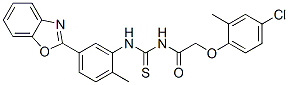 Acetamide,n-[[[5-(2-benzoxazolyl)-2-methylphenyl ]amino]thioxomethyl ]-2-(4-chloro-2-methylphenoxy)-(9ci) Structure,593238-39-2Structure