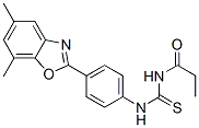 Propanamide,n-[[[4-(5,7-dimethyl-2-benzoxazolyl)phenyl ]amino]thioxomethyl ]-(9ci) Structure,593238-73-4Structure