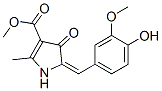 1H-pyrrole-3-carboxylicacid,4,5-dihydro-5-[(4-hydroxy-3-methoxyphenyl)methylene]-2-methyl-4-oxo-,methylester(9ci) Structure,593241-79-3Structure