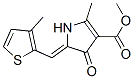 1H-pyrrole-3-carboxylicacid,4,5-dihydro-2-methyl-5-[(3-methyl-2-thienyl)methylene]-4-oxo-,methylester(9ci) Structure,593241-80-6Structure