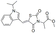 3-Thiazolidineaceticacid,alpha-methyl-5-[[1-(1-methylethyl)-1h-indol-3-yl ]methylene]-2,4-dioxo-,methylester(9ci) Structure,593266-03-6Structure