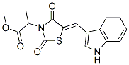 3-Thiazolidineaceticacid,5-(1h-indol-3-ylmethylene)-alpha-methyl-2,4-dioxo-,methylester(9ci) Structure,593266-04-7Structure