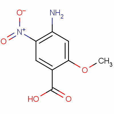 4-Amino-5-nitro-o-anisic acid Structure,59338-90-8Structure