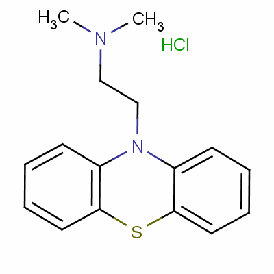 N,n-dimethyl-10h-phenothiazine-10-ethylamine monohydrochloride Structure,5934-20-3Structure