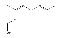 Iso-geraniol Structure,5944-20-7Structure