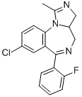 8-Chloro-3a,4-dihydro-6-(2-fluorophenyl)-1-methyl-3H-imidazo[1,5-a][1,4] benzodiazepine Structure,59467-69-5Structure