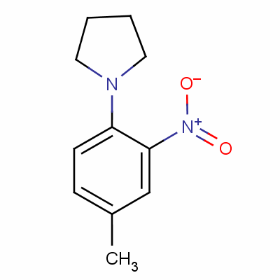 1-(4-Methyl-2-nitrophenyl)pyrrolidine Structure,59504-34-6Structure