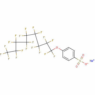 4-[(Heptadecafluorononen-1-yl)oxy]-benzenesulfonic acid sodium salt (1:1) Structure,59536-17-3Structure