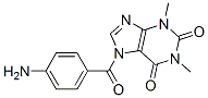 1H-purine-2,6-dione,7-(4-aminobenzoyl)-3,7-dihydro-1,3-dimethyl- Structure,59547-59-0Structure