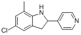 1H-indole,5-chloro-2,3-dihydro-7-methyl-2-(4-pyridinyl)-(9ci) Structure,595549-21-6Structure