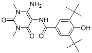 Benzamide,n-(6-amino-1,2,3,4-tetrahydro-1,3-dimethyl-2,4-dioxo-5-pyrimidinyl)-3,5-bis(1,1-dimethylethyl)-4-hydroxy- Structure,595558-79-5Structure