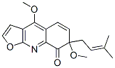 (+)-4,7-Dimethoxy-7-(3-methyl-2-butenyl)furo[2,3-b]quinolin-8(7h)-one Structure,59557-95-8Structure