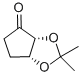 (-)-(3Ar,6ar)-tetrahydro-2,2-dimethyl-4h-cyclopenta-1,3-dioxol-4-one Structure,595581-64-9Structure